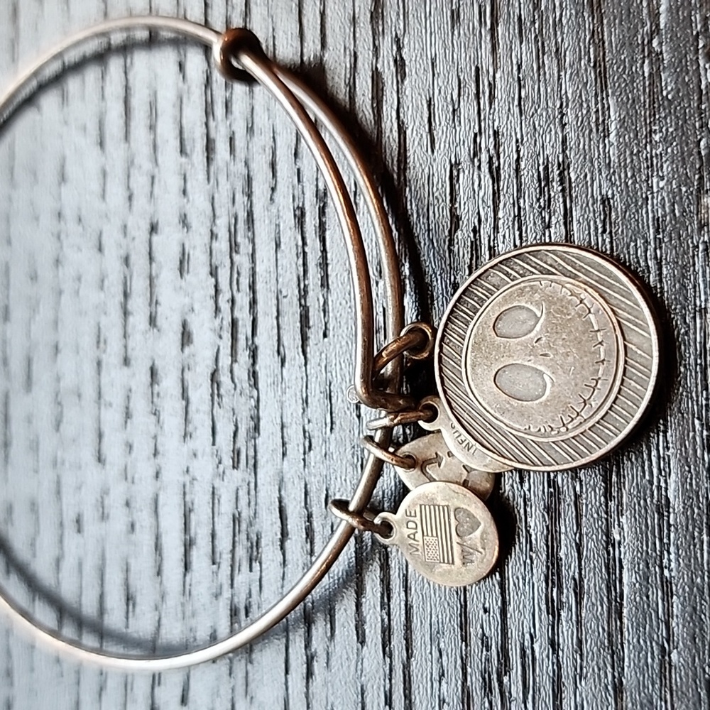 Disney Jack Skellington Silver Alex and Ani Bracelet